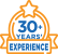 Icon of 30+ Year's Experience
